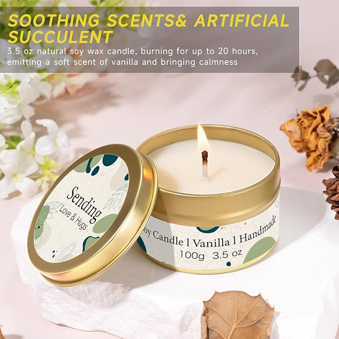 Self Care Gifts for Women Get Well Soon, Birthday Gifts for Women Care Package, Sending Hug Baskets Spa Gift Thinking of You After Surgery Inspirational Gift for New Mom Best Friend Birthday