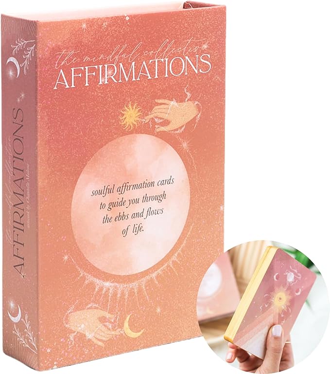 THE MINDFUL COLLECTIVE Positive Affirmation Cards for Women - 36 Daily Affirmations for Women. Motivational Mindfulness Cards, Inspirational Self Care Spiritual Gifts for Astrology, Zodiac