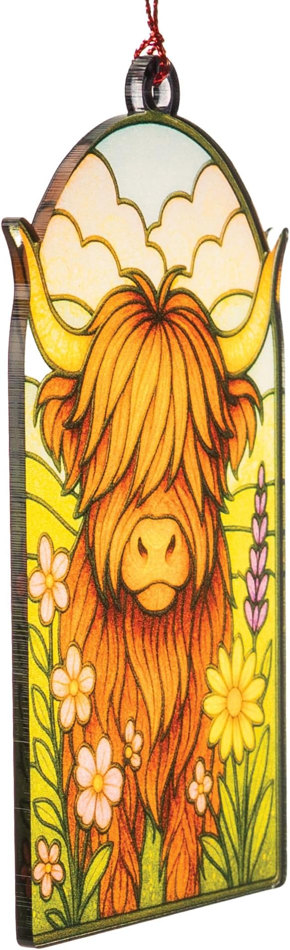 Highland cow ornaments - Highland cow gifts - Christmas ornament 2025 - Vintage Farmhouse christmas ornament - Christmas ornament 2025 - White elephant gifts - Xmas Tree Funny Decoration