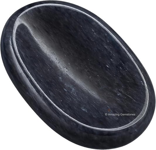 Amazing Gemstone Blue Aventurine Worry Stone Crystals and Healing Stones - Worry Stones for Stress Relief Gifts - Piedra Crystal Fidget for Meditation - Unique Stocking Stuffers and Birthday Gifts
