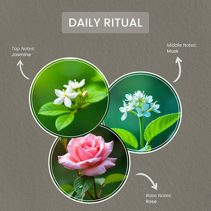 Carolina Daily Ritual Scented Candle, 16 oz Musk & Jasmine Scented, 2 Wick Wellness Relaxing Candle, 60H Burn Time, Ideal for Creating a Welcoming Home - Made in The USA