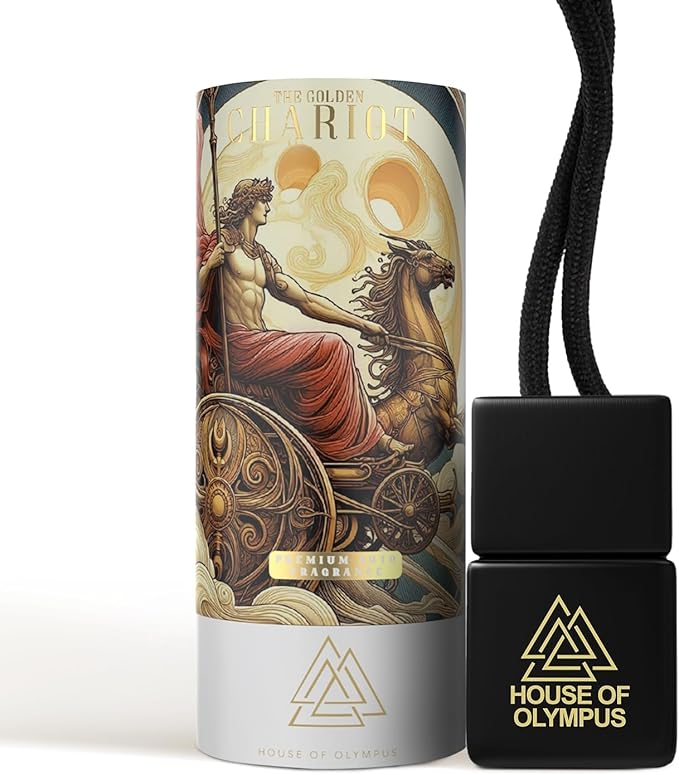 Car Air Freshener Gift Set | 100% Natural Essential Oils | Luxury Car Scent by House of Olympus | Made in USA