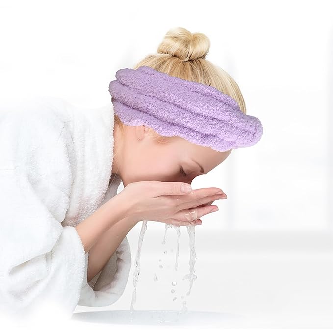 JOOJA Cozy Birthday Get Well Soon Gift Basket Care Package for Women with Blanket, Fuzzy Socks, Eye Mask, Headband Cozy Essentials - Lavender