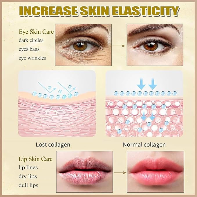 30 Pairs Lip Mask Under Eye Masks Patches, Crystal Collagen Hydrating Moisturizing Smoothing Lips Gel Pads for Puffy Eyes Bags,Dark Circles,Puffiness,Fine Lines,Wrinkles,Anti-Aging Aloe Vera