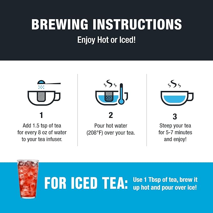 Tiesta Tea - Chunky Watermelon, Loose Leaf, Sweet Watermelon Herbal Tea, Premium Non-Caffeinated Fruit Blend, Makes Hot or Iced & Brews Up to 50 Cups, 5oz Refillable Tin