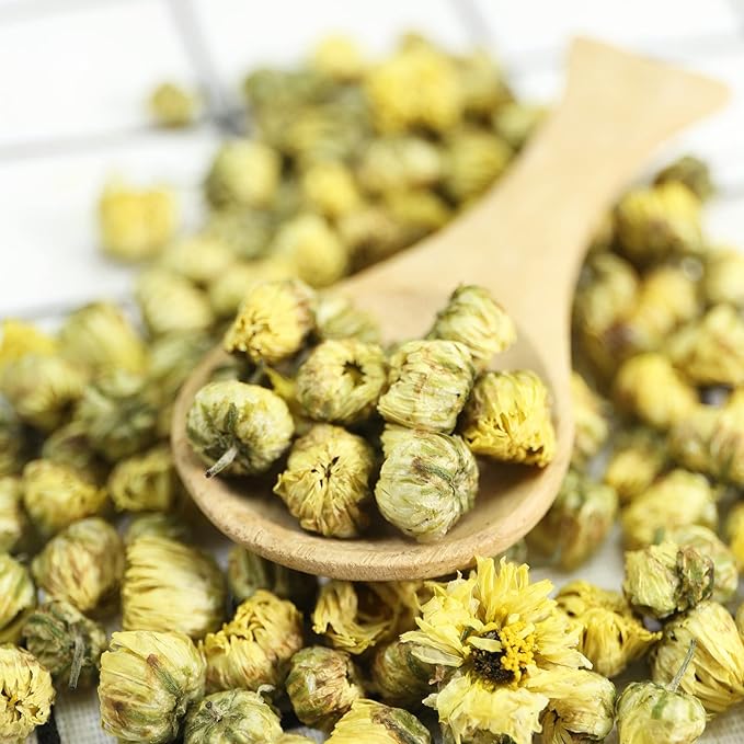 Jarteela - Premium Dried Chrysanthemum Flower Loose Leaf - 3oz/85g - Chinese Natural Chrysanthemum Tea Tai Ju - Non-GMO - Caffeine-free