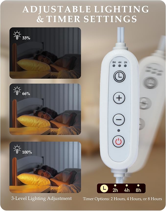 Candle Warmer Lamp with Timer, Dimmer & Adjustable Height, 20MM Crystal Base, 2 Blubs, Fit Jar Scented Candles, Safe Aromatherapy Light for Sleep, Work, Yoga, Bedroom, Office, Gift for Women