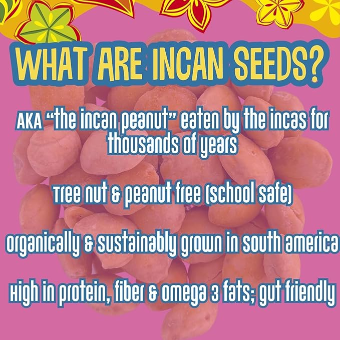 Brass Roots Organic Incan Protein Seeds - High Protein, School Safe, Nut Free, High Omega 3, Supports Gut Health, Good Source of Fiber, Shark Tank (10 oz (Pack of 1), Sweet Crunch)
