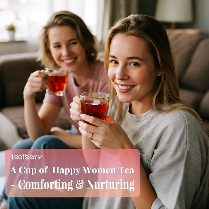 Five Reds Tea for Rejuvenates Energy, Leafberry Sampler Wellness Functional Herbal Tea Detox Boosts Immunity Awaken Rose Jasmine Red Dates Beans 10 Bags Box Teas Drinkers Gifts for Women