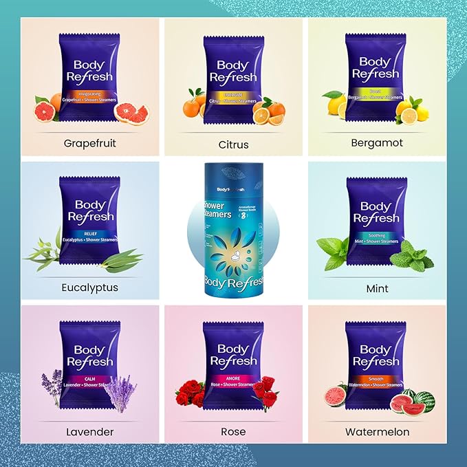 Shower Steamers Aromatherapy 8 Pack - Birthday Gifts for Men, Valentines Day Gifts for Him, Husband, Shower Bombs for Home Spa Relaxation, Stress Relief, Easter Basket Essential