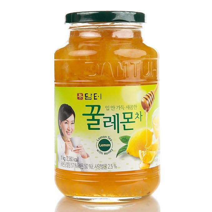 Damtuh Honey Lemon Tea 2.2lb (35.3 fl oz) – Traditional Korean Preserved Lemon with Honey, Refreshing Citrus Herbal Tea, Fruit Marmalade Preserve