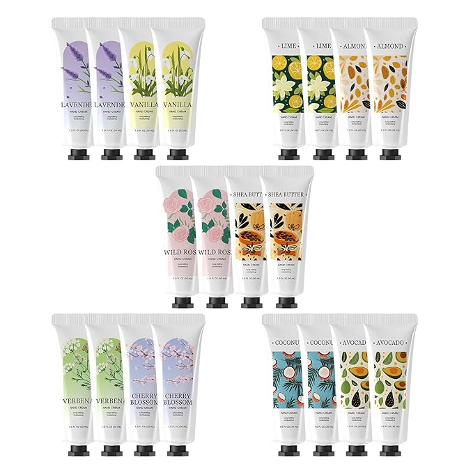 Green Canyon Spa 20 Pack Hand Lotion Hand Cream Mini Lotion Hand Lotion Travel Size Thanksgiving Gifts Christmas Gifts Stocking Stuffers and Bridesmaid Gifts