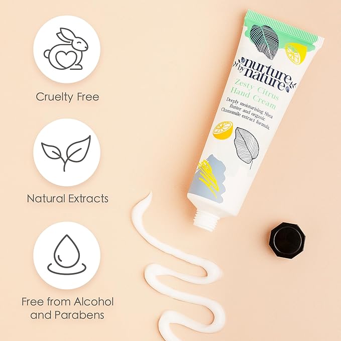 Nurture by Nature RELAX & UPLIFT Spa Kit for Women – Birthday Gifts for Women – 6 Piece Gift Basket with Hand Soap, Body Scrub, Hand Cream & More - Vegan Self Care Kit - Relaxation Gifts for Her