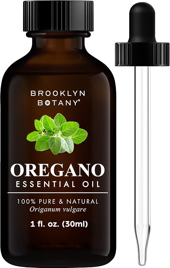 Brooklyn Botany Oregano Essential Oil - 100% Pure and Natural - Premium Grade Oil with Dropper - for Aromatherapy and Diffuser - 1 Fl Oz