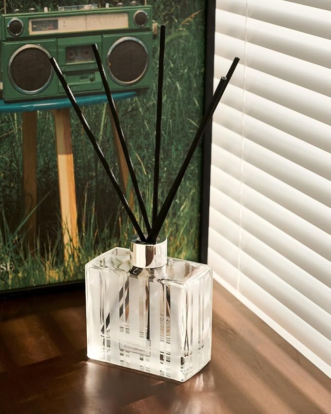 M&SENSE Reed Diffuser Set - 7.04oz Ocean Breeze Scent Diffusers with Sticks for Home, Oil Fragrance with Sticks, Shelf Decor for Bedroom Bathroom Office