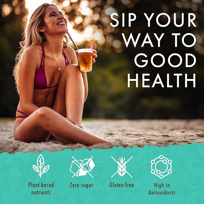 Hawaiian Natural Organic Tropical Fruit Tea Sampler - Green, Black, White Tropical Fruit Tea Blends, Gift Box Set For Special Occasions - 48 Bags