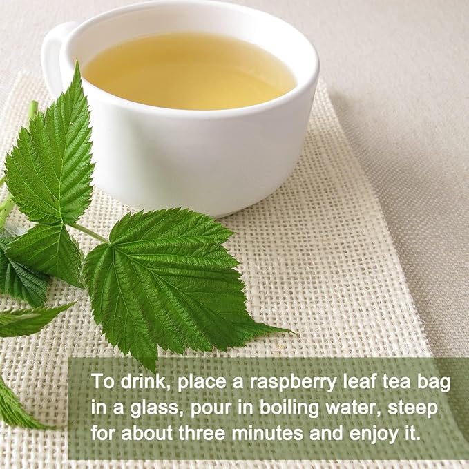 EILIN Red Raspberry Leaf Tea Bags Herbal Tea - 100 Counts 7.05Oz 200g