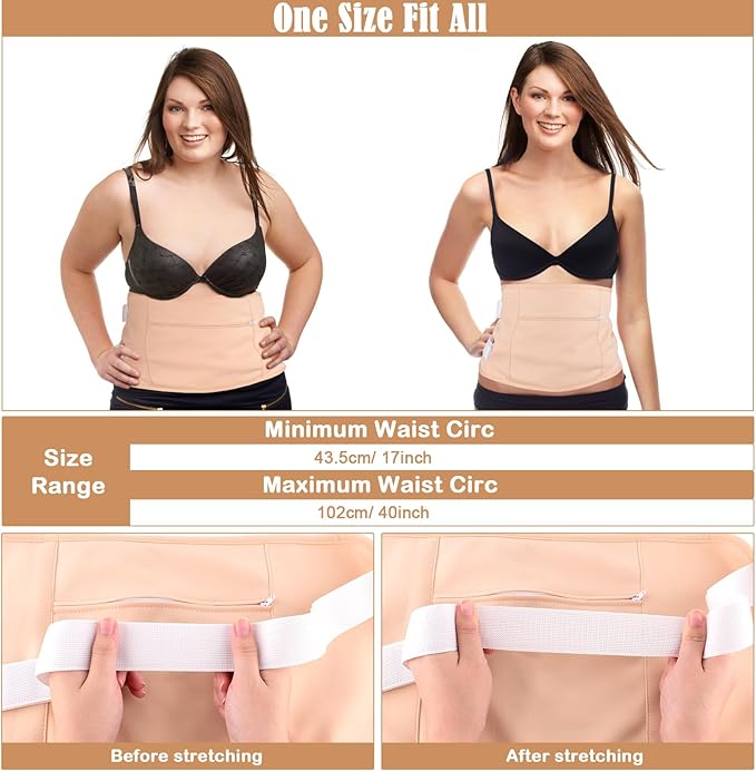 7 Pcs Castor Oil Pack Wrap with Flannel Cloth, Organic Cotton Castor Oil Pack Kit for Knee Wasit Breast and Neck, Castor Oil Compress Pads with Adjustable Elastic Straps (Oil Not Included)