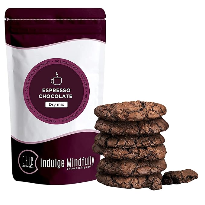 ChipMonk Cookie Mix - Zero or Low Carb Keto Friendly Snacks, Dessert, Cookies, Gluten-Free, High Fat and Protein, Low Sugar Sweet Snack Foods, Ketogenic Diet or Diabetics - Healthy, Nutrition Treats