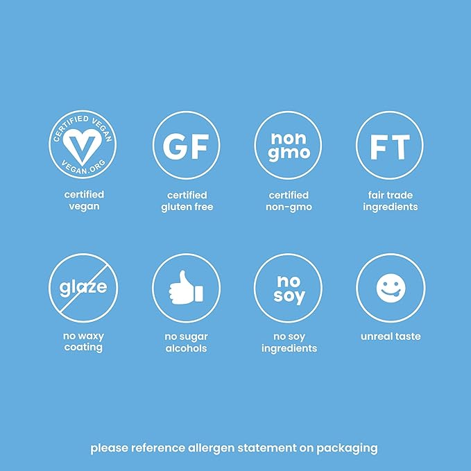 UNREAL Dark Chocolate Almonds - Certified Vegan, Gluten Free, Fair Trade, Non-GMO, No Sugar Alcohols or Soy (9 bags)