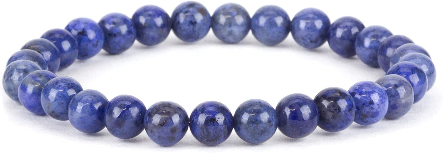 Cherry Tree Collection - Small, Medium, Large Sizes - Gemstone Beaded Bracelets For Women and Men - 6mm Round Beads