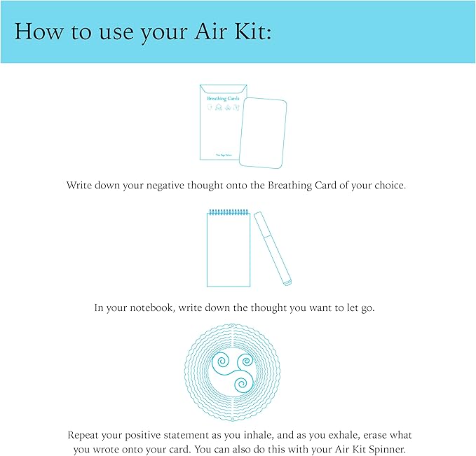 The Air Kit – Turn Over a New Leaf This Fall – Breathe Away Negative Thoughts for Stress Relief and Healing - Care Kit by Two Sage Sisters