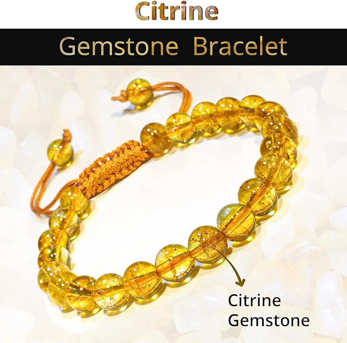 Energy Protection Crystal Handmade Adjustable Bead Bracelet Perfect for Men, Women’s Gift - Gemstone Healing Stretch Bracelet Pulsera Para Hombre Mujer Stocking Stuffer