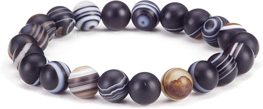 Cherry Tree Collection - Small, Medium, Large Sizes - Gemstone Beaded Bracelets For Women and Men - 8mm Round Beads