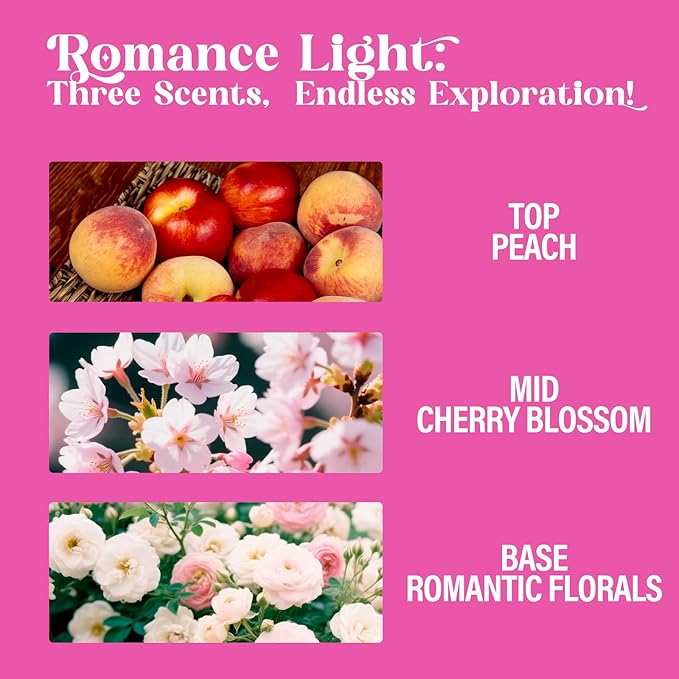 Body Spray for Women, Romance Light, Diamond embellished Fragrance Mist, 3.4 fl oz