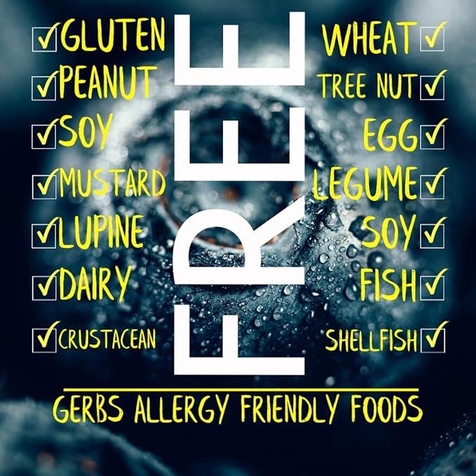 Gerbs Dried Blueberries 2 lbs. | Unsulfured, No Additives, Resealable Bag | Naturally Sweet & Tart | Top 14 Allergen-Free