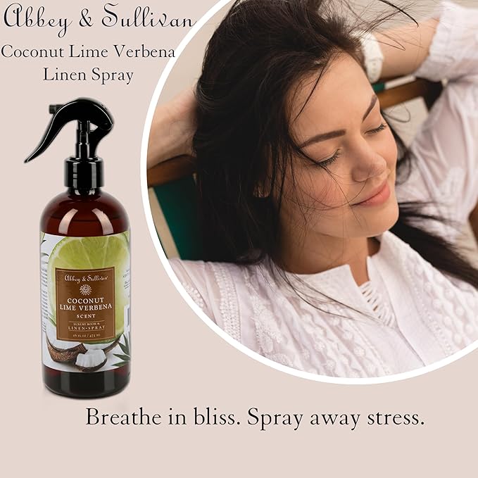Abbey & Sullivan Linen Spray, Coconut Lime Verbena, 16 oz.