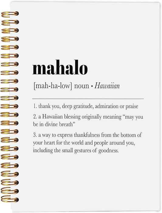 Hawaii Aloha Definition Spiral Notebook,Inspirational Journal,Inspirational Journal for Women Men Writing,Hawaii Spiral Notebook 5.5X8.3 Inch