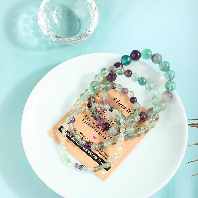 AD Beads 4mm6mm8mm10mm Handmade Bracelet - Natural Gemstone for Peace and Tranquility - Meditation, Yoga, Healing and Energy Gift for Unisex