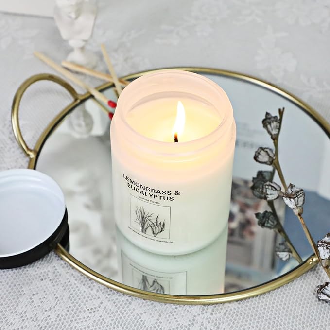 Candles Clearance, 4 Pack Candles for Home Scented, Stress Relief Gifts for Women, 28 oz Lavender Candle Gifts Set for Women Birthday, Valentine's Day, Mother's Day, Anniversary Candle Gift