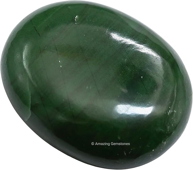 Amazing Gemstone Dark Green Aventurine Crystals and Healing Stones - Large Palm Stone Crystals Piedra - Crystal for Good Luck, Positive Energy, Meditation - Unique Stocking Stuffers, Gifts for Women
