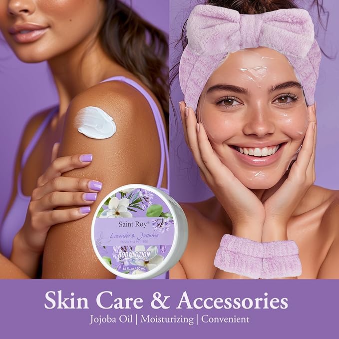 13Pcs Bath and Body Gift Basket Set, Christmas Gifts for Women, Lavender Jasmine Spa Gift Basket for Mother Gift, Bath Gift Set for Mom, Spa Gift Basket, Spa gift baskets, Birthday Gifts for Girls