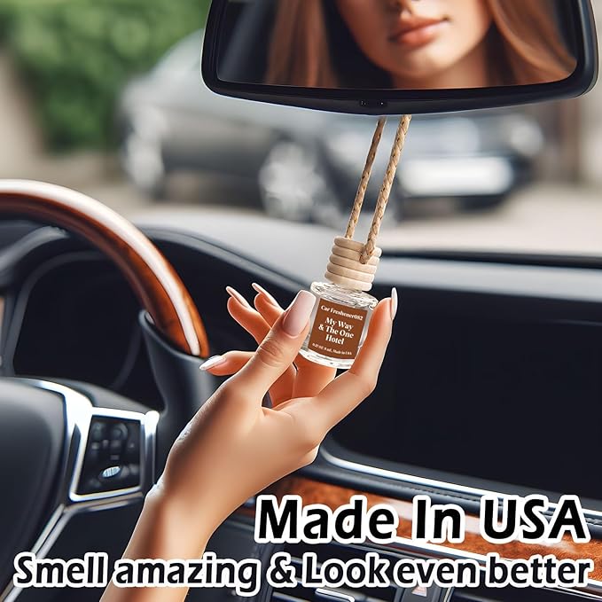 Car Air Freshener Hanging, Long Lasting Car Air Fresheners, Cute Air Diffuser for Car, Car Fresheners for Women, Made in USA(2 Pack)