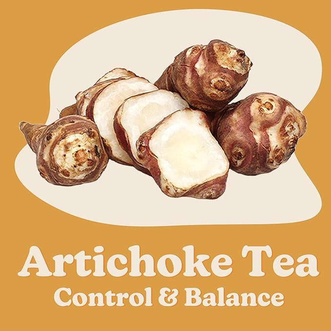 DALAMHARI Jerusalem Artichoke Tea 30T | Inulin Rich Post Meal & Sugar Balance Functional Tea | Korean Hand-Roasted Sunchoke Te De Alcachofa | Cold Brew Ready Triangle Teabags | Smooth Move & Colon Broom Alternative