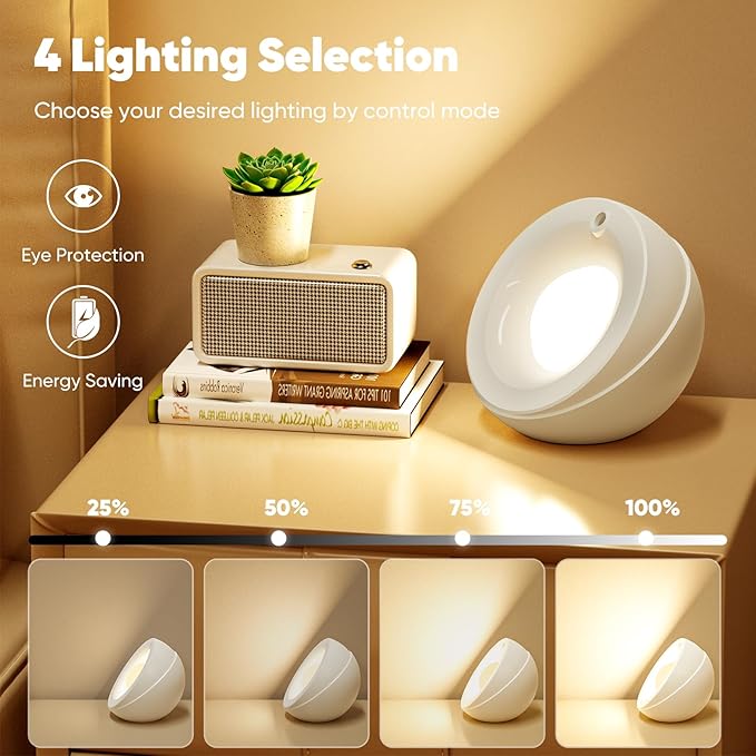 Bedside Table Lamp for Bedroom - Star Night Light with 7 Color Lighting, Small Lamp for Nightstand for Kids, Adults, Living Room, Desk, Dorm, Home