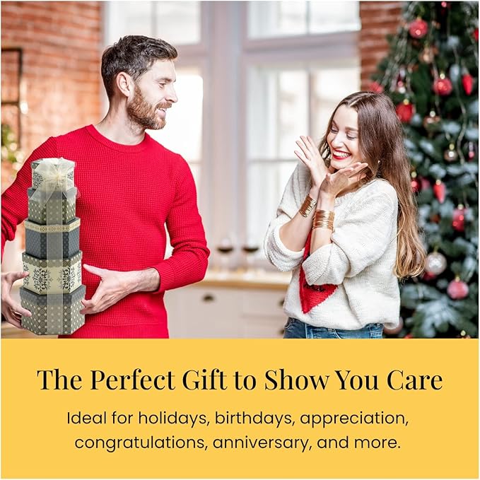 Gourmet Food Gift Basket Tower Snack Gifts for Women, Men, Families, College – Delivery for Holidays, Appreciation, Thank You, Congratulations, Corporate, Get Well Soon Care Package