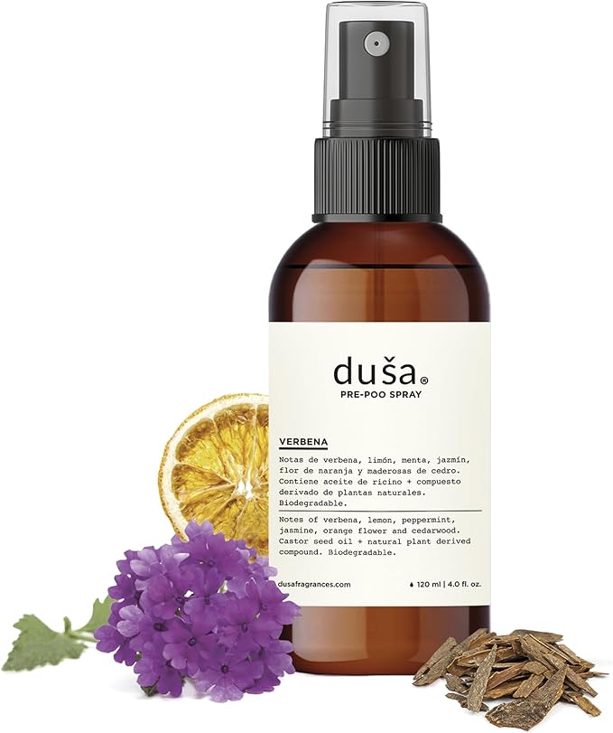 DUSA Bathroom Spray Poo Odor Eliminator 4 oz - Ultimate Toilet Spray and Freshener - Odor Neutralizer with Fresh Scent for Bathrooms and Home Use