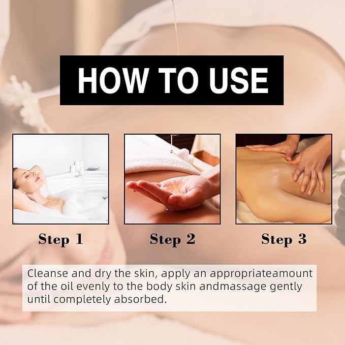 Vanilla Body Oil, 2PCS Body Oil, Glowing Skin Natural Handcrafted Moisturizing, 4.06 Fl Oz (2, Vanilla)