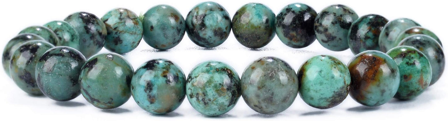 Cherry Tree Collection - Small, Medium, Large Sizes - Gemstone Beaded Bracelets For Women and Men - 8mm Round Beads