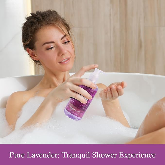 Luxury Spa Gifts for Women – 8 Pc Lavender Scented Bath and Body Set with Bubble Bath, Lotion & More – Luxury Self Care Kit for Wife, Mom, Best Friend, Girlfriend, Anniversary Gift by Draizee