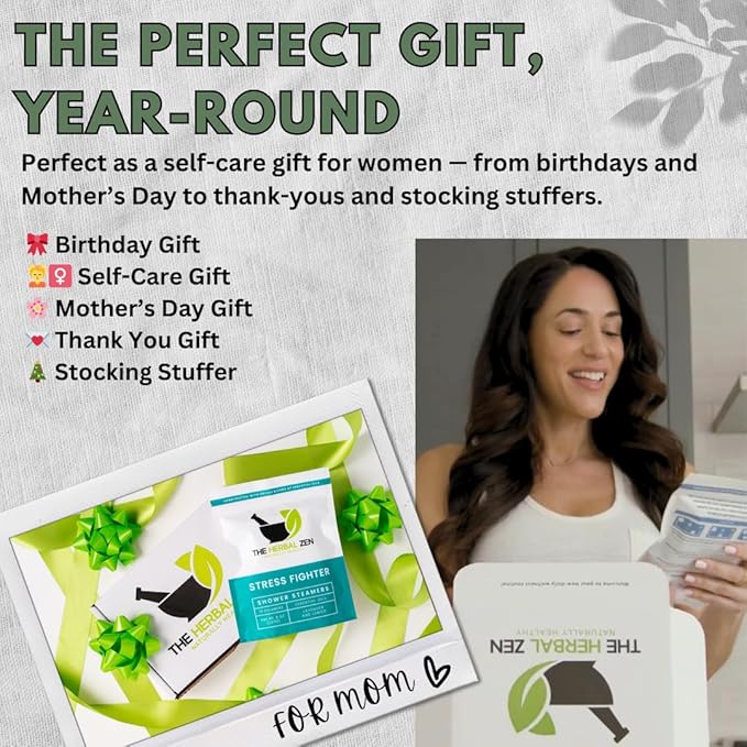 Stress Fighter Shower Steamers Aromatherapy for Relaxing - USA Made - Lavender & Lemon Shower Bomb Tablets – Christmas Gift - Adult Stocking Stuffer – Soothing Natural Essential Oils (10 Pack)