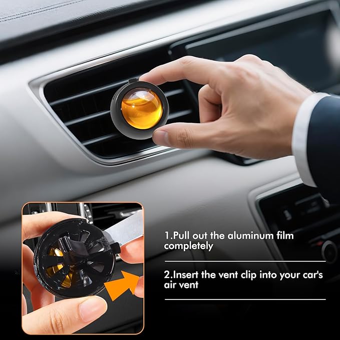 Car Air Freshener Vent Clips, Hawaiian Scent, 6 Pack, Long Lasting Scent Up to 180 Days, Car Fresheners for Women, Car Vent Clip for Men