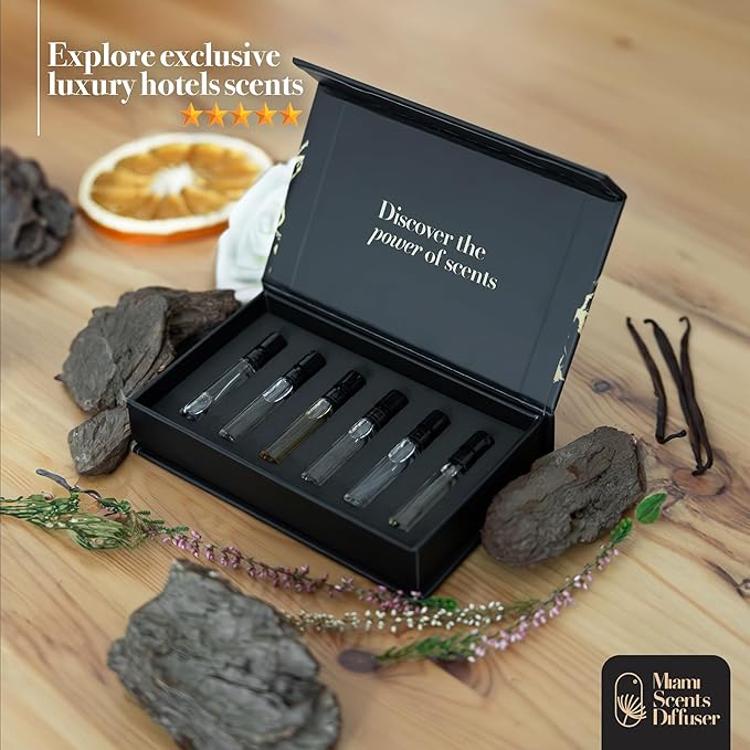 Essential Oils Set Inspired by 5-Star Hotels Top Pick Collection Hotel Diffuser Oils Sample Pack Exclusively For Smelling Not Machine Use 6 Premium Scent USA Made Luxury Aroma 6 Pack / 0.06 Fl Oz 2 ml