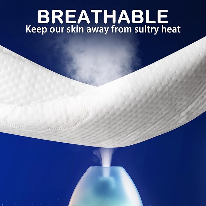 Cooling Memory Foam Pillows for Deep Sleep Bed Pillow forNeck Support with Removable & Washable Cover Cooling Pillow for Neck PainRelief Pillow for Shoulder & Back Queen+Extra Fill Pack of 2