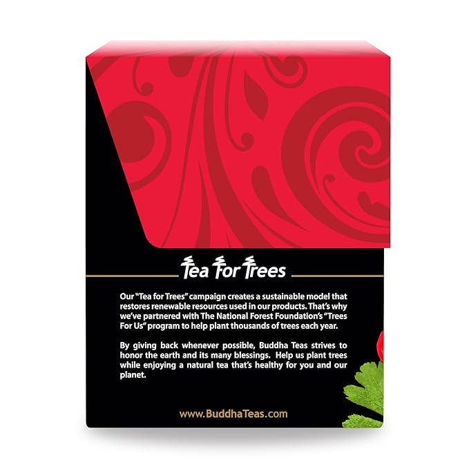 Buddha Teas Organic Hawthorn Berry Tea - OU Kosher, USDA Organic, CCOF, 18 Bleach-Free Tea Bags