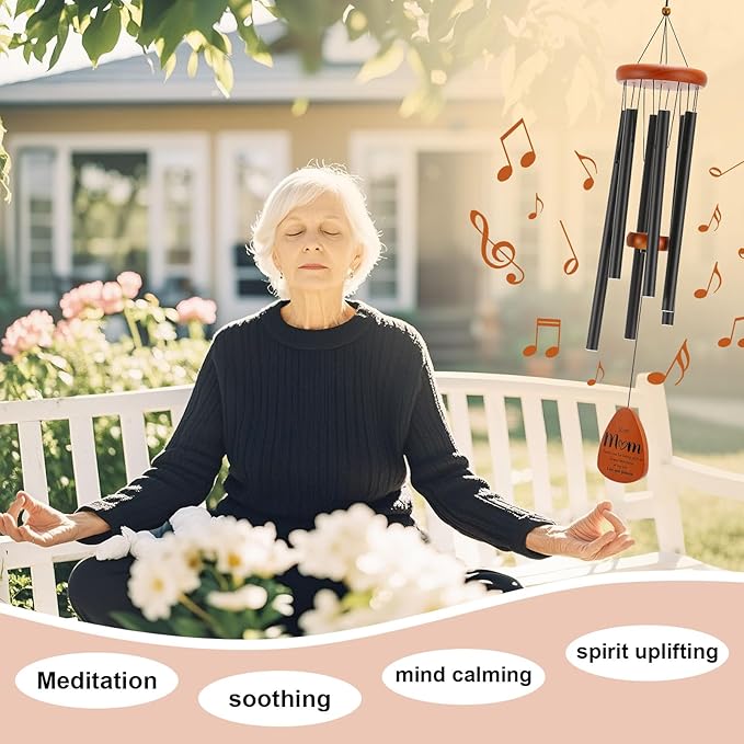 Gifts for Mom, Birthday Gifts for Mom from Daughter Son, Mother Gift for Birthday, Mothers Day, Thanksgiving, Christmas, 32 Inch Wind Chimes Gift for Home Decor